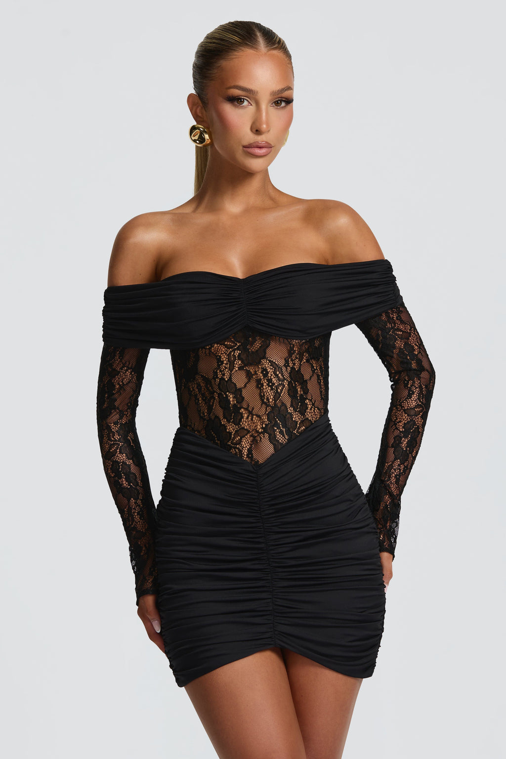 Sauline Mini Dress - Black Dress Babyboo Fashion Premium Exclusive Design