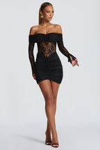 Sauline Mini Dress - Black Dress Babyboo Fashion Premium Exclusive Design