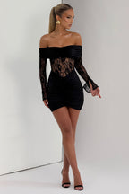 Sauline Mini Dress - Black Dress Babyboo Fashion Premium Exclusive Design