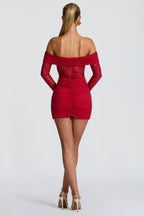 Sauline Mini Dress - Red Dress Babyboo Fashion Premium Exclusive Design