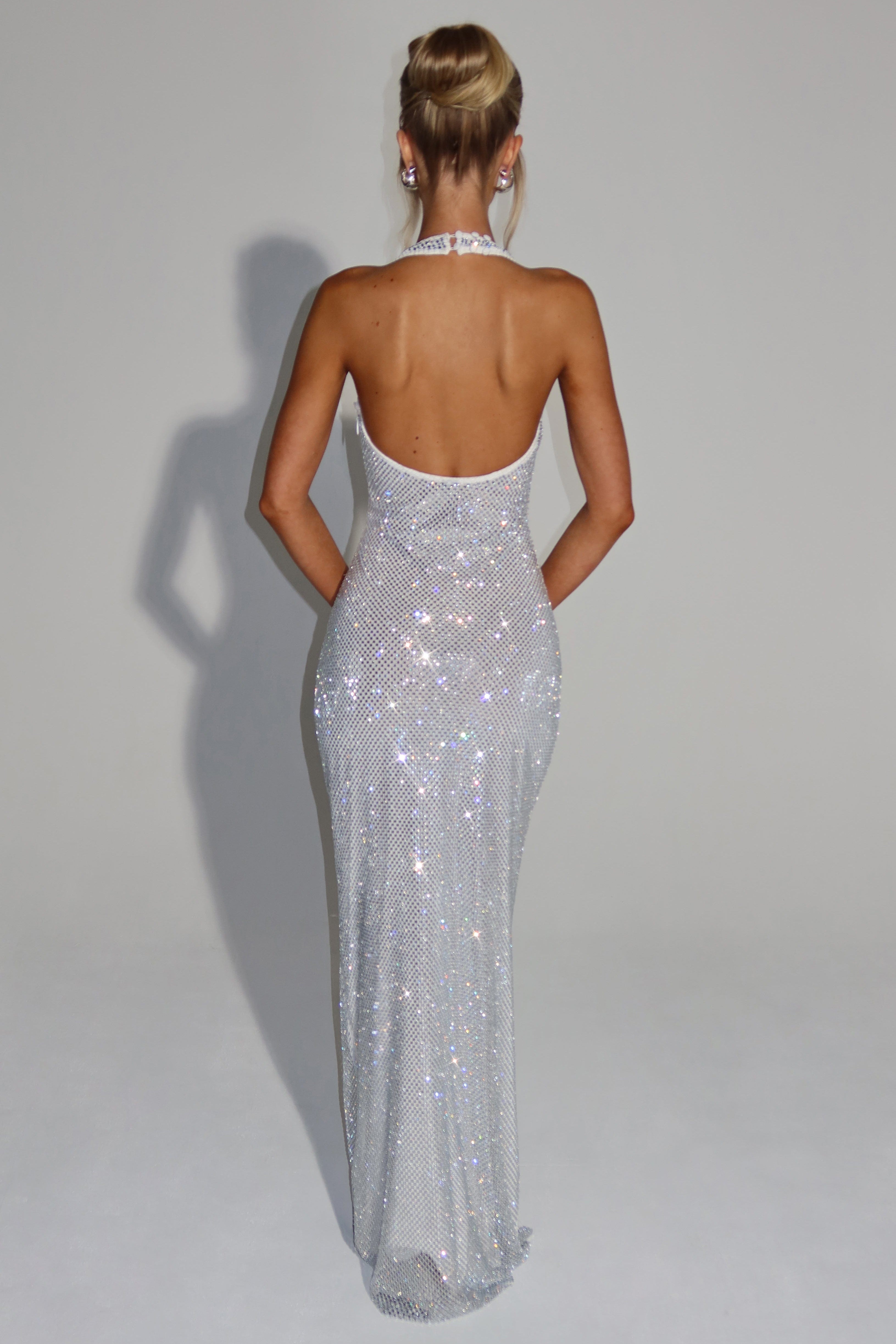 THE OPALINE MAXI DRESS - OPAL WHITE